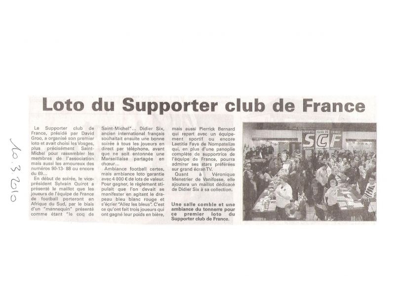 2010 loto SCF article presse 2c